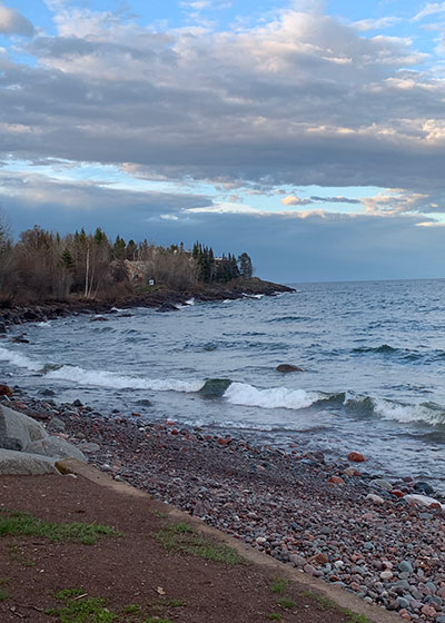 View looking North along Lake Superior