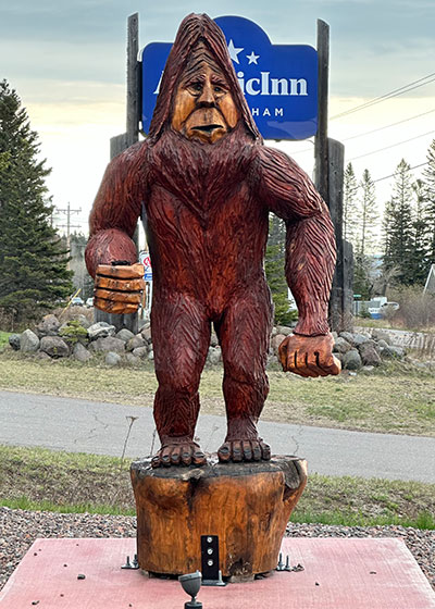 Bigfoot statue