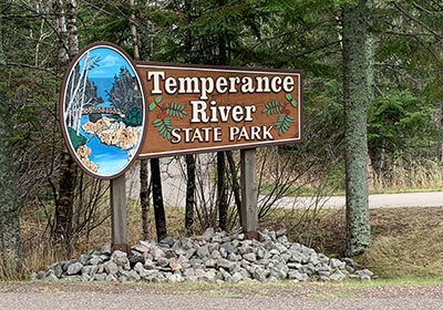 Temperance River State Park sign