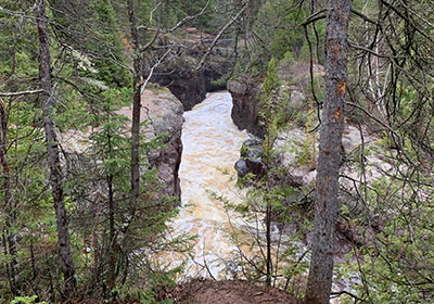 Cliff view of river