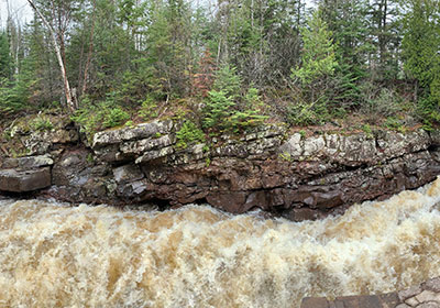 Panoramic view of river