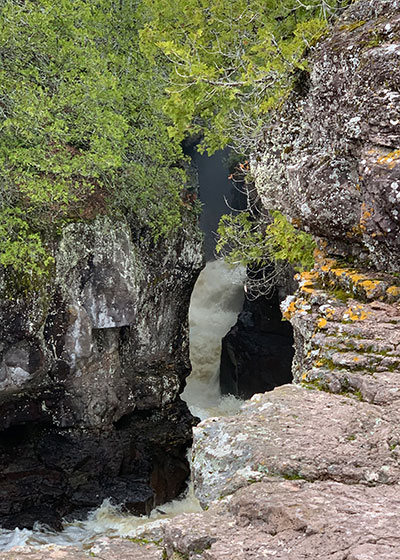 Narrow part of river