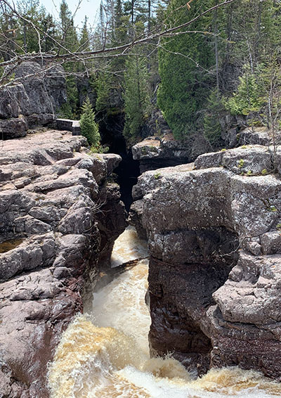 River at a narrow point