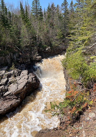 Temperance River flows on May 11, 2023