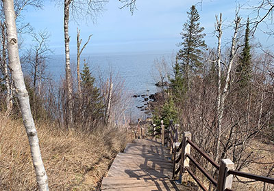 Stairs to the beach