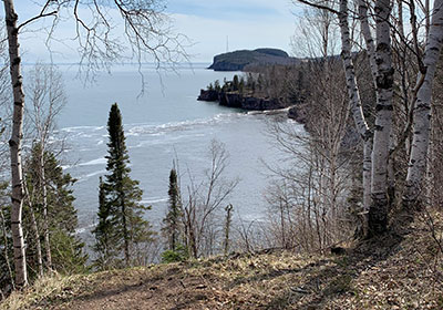 Lookingsouth down coastline