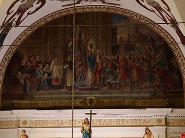 Painting over altar of St. Louis Cathedral