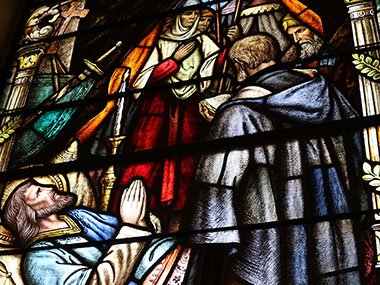 Stained glass window