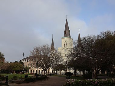 St. Louis Cathedral from park