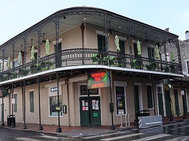 Two story white building