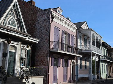 Block of buildings in French Quarter
