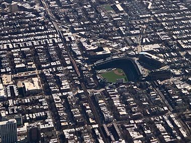 Wrigley Field from air