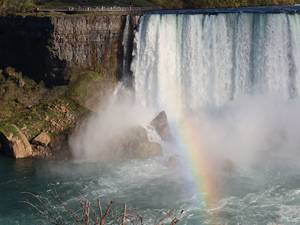 Rainbow in front of Niagara Falls from Canadian side
