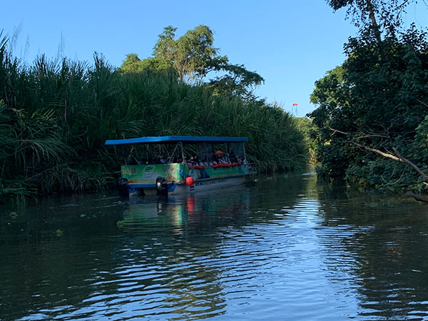 Boat on river in Costa Rica