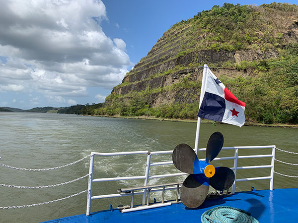 Hill behind Panama Canal